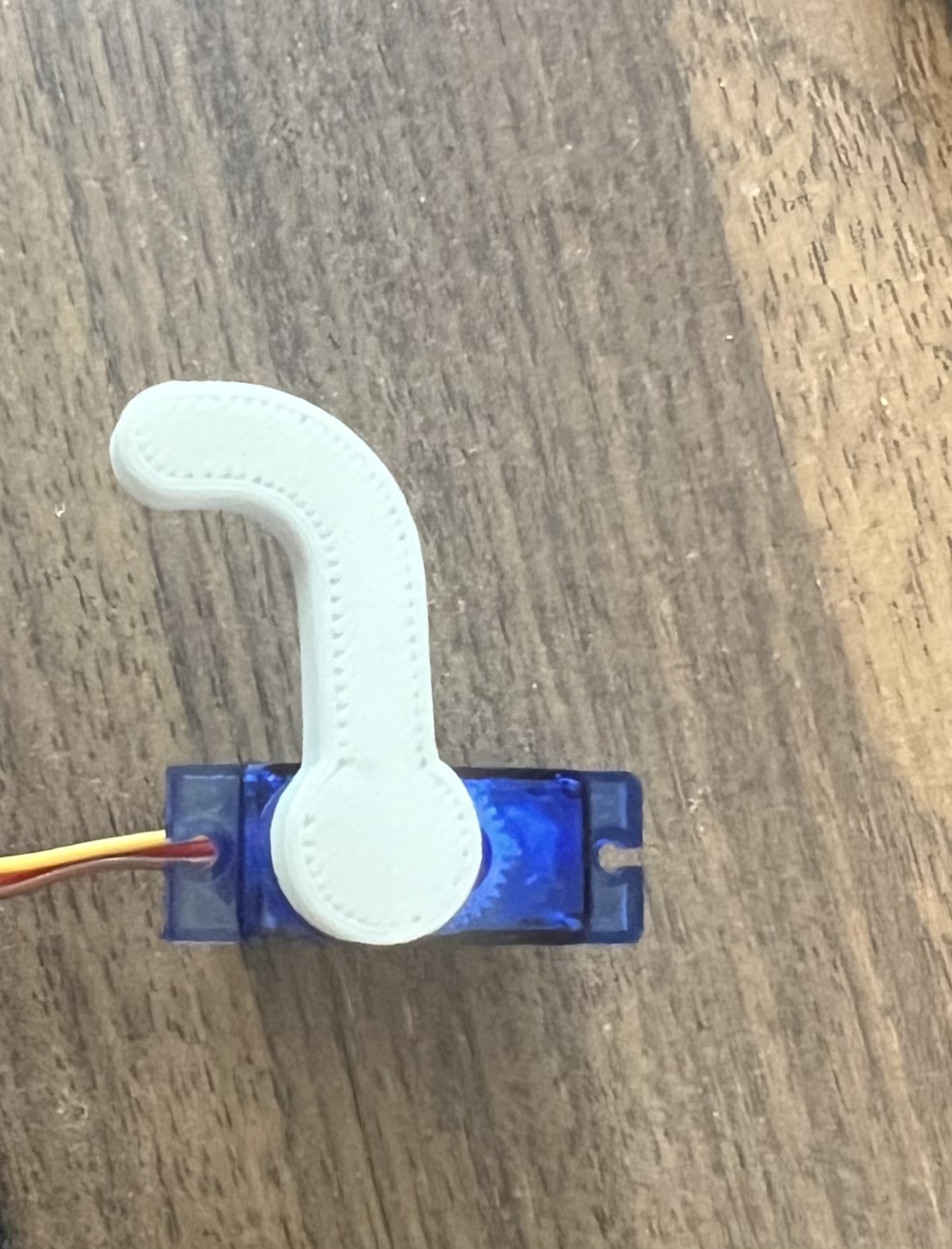 Servo SG90 Rounded Arm Extender by codemers Download free STL model