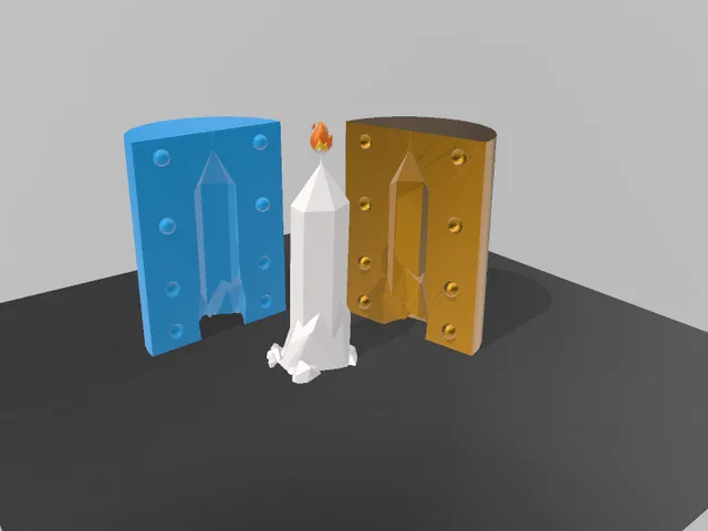 candle mold (crystal)