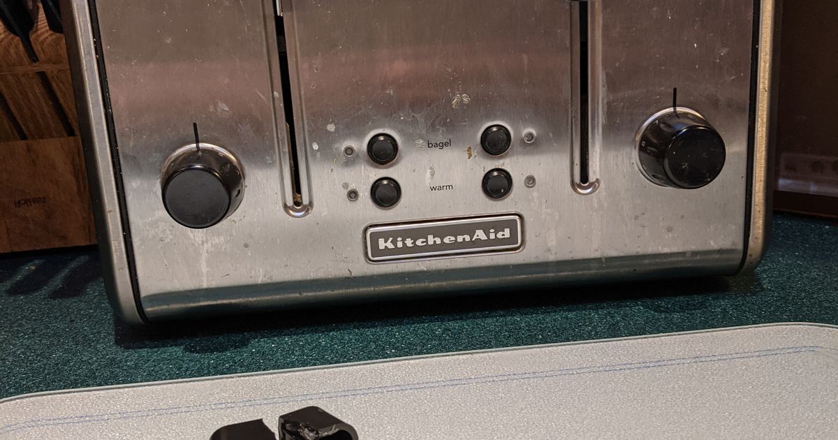 KitchenAid Toaster Knob by Dan Rogers Download free STL model