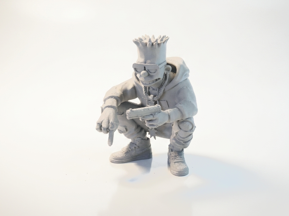 Bad Boy Bart Figurine Cartoon Character 3D Printable