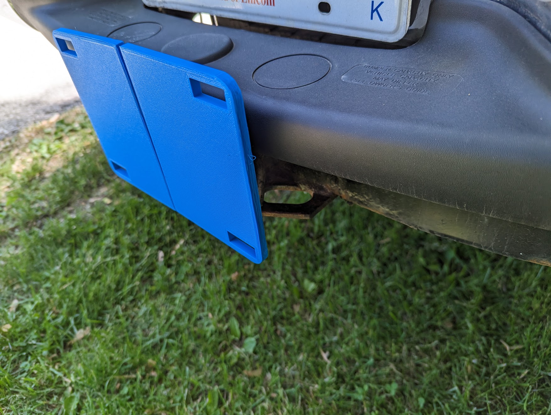 License Plate Holder for 2" hitch by stugpanzer Download free STL