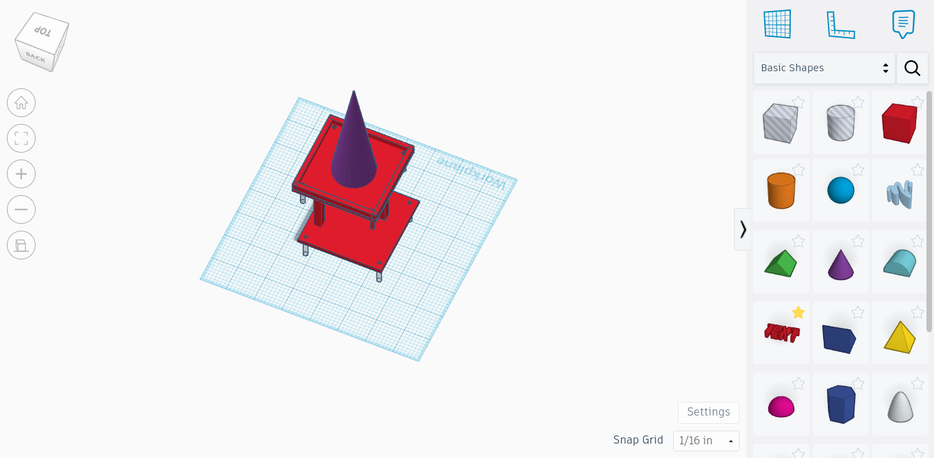 Miniatura 4 do modelo 3D ring holder as impossible table