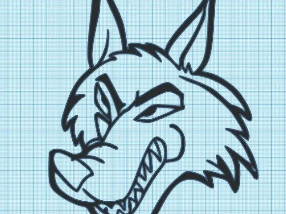 WOLF HEAD - WALL ART