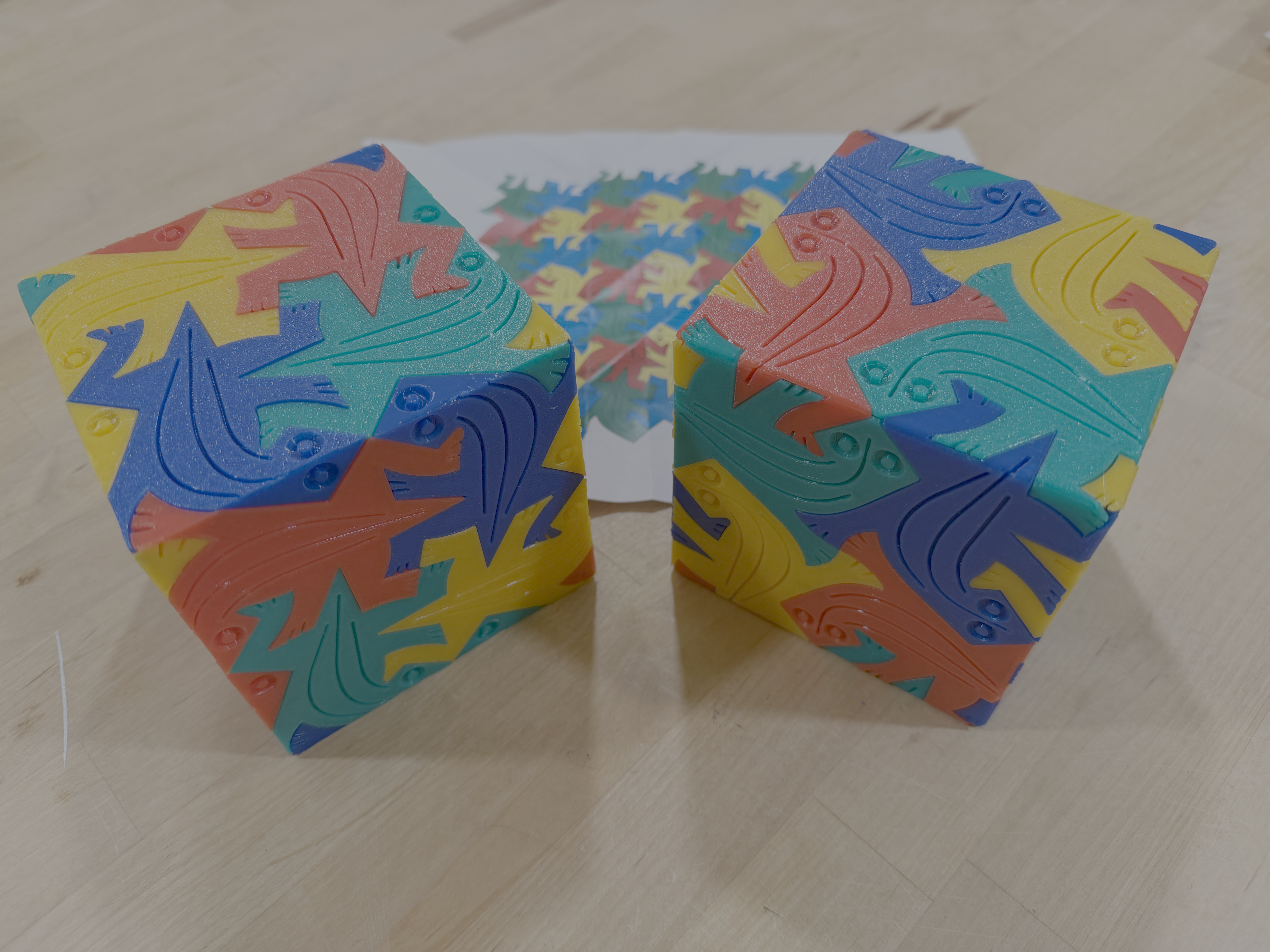 M.C. Escher Puzzle Cubes
