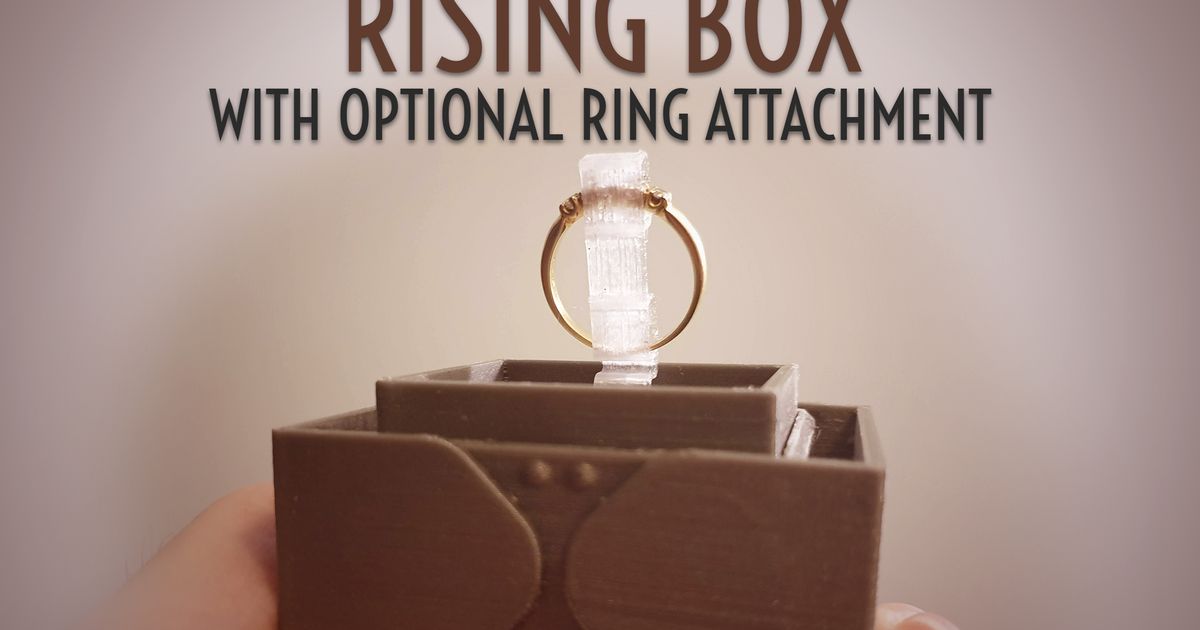 Print in Place Rising Ring Box by Jaatinen Download free STL model