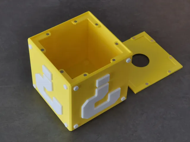 Remix with Question Mark Block Tissue Box Cover