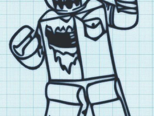 ZOMBIE - LEGO - WALL ART