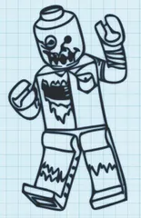 ZOMBIE - LEGO - WALL ART