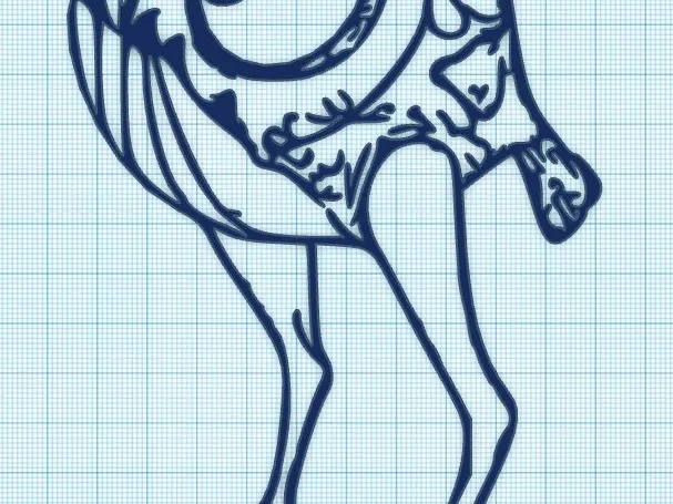 FISH -LEGS MONSTER - WALL ART