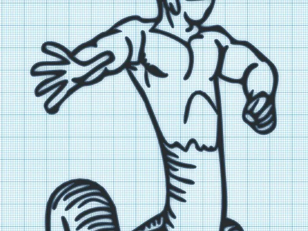 SNAKE MAN - MONSTER - WALL ART