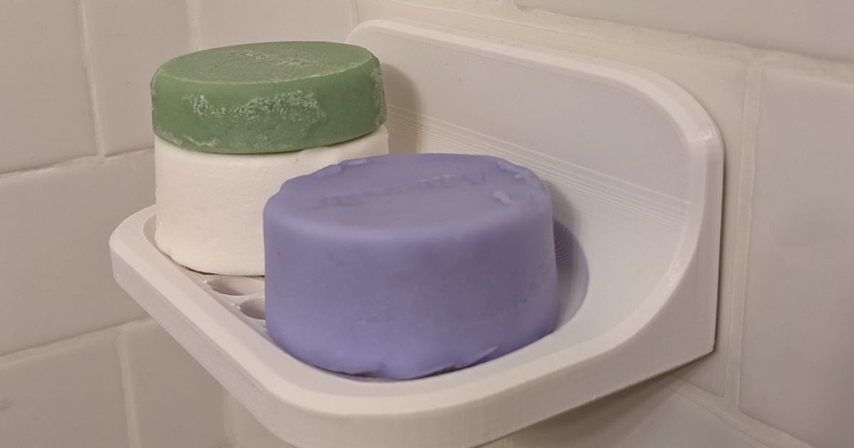 Shower Soap Dish Wide Remix by Stephen Smith Download free STL model