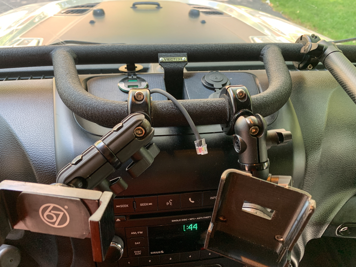 Dash insert for Jeep JK with Vector OffRoad JK EDock by JohnS N0CTL Download free STL
