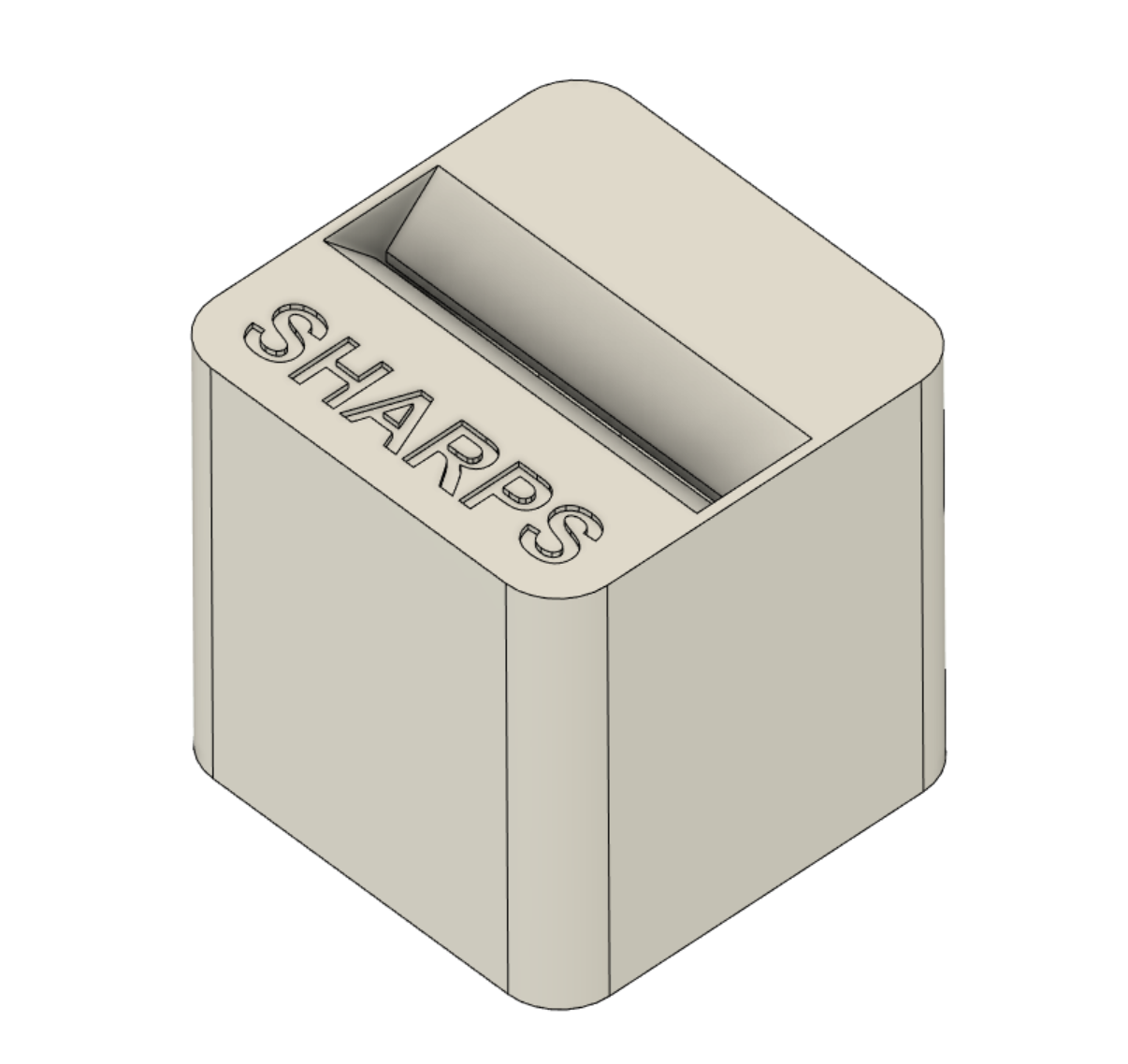 Simple Sealed Sharps Bin