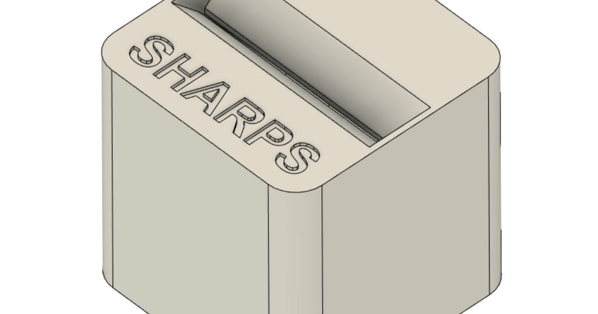 Simple Sealed Sharps Bin von RobMcFarlane | Kostenloses STL-Modell ...