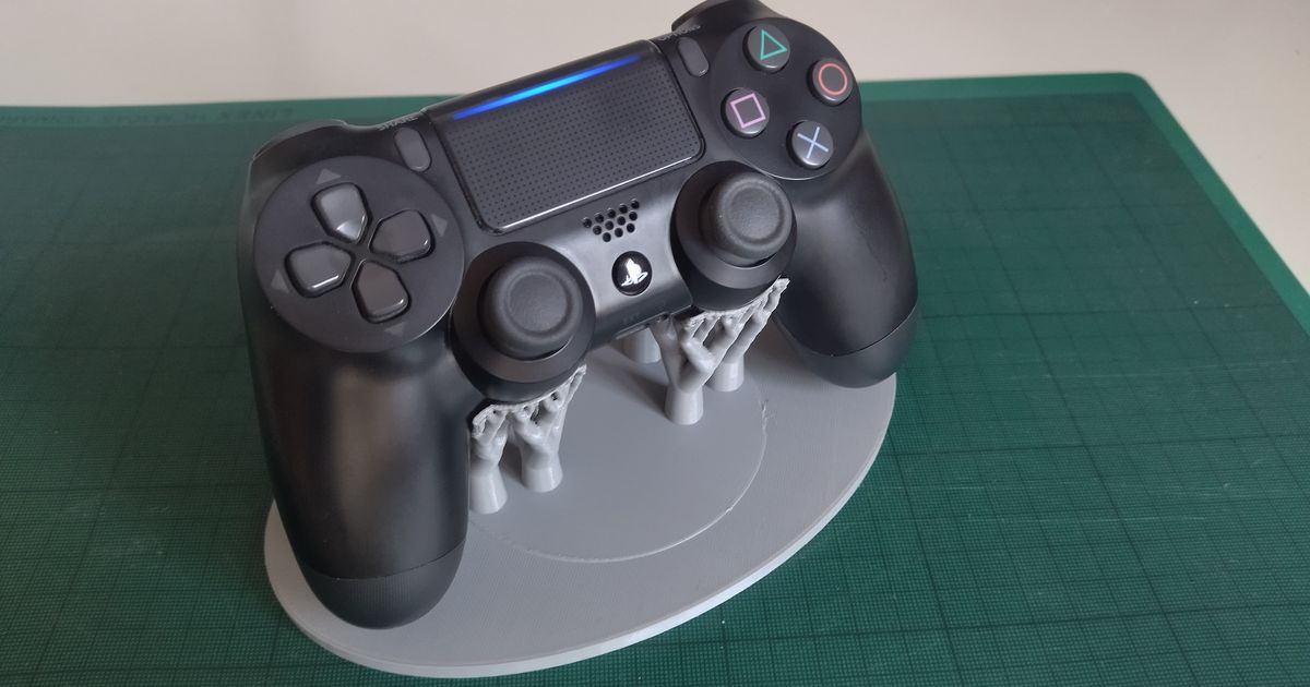 Organic PS4 controller stand (Contest) by HonzaP Download free STL model
