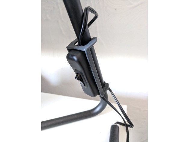 Lamp switch clip for IKEA HÅRTE