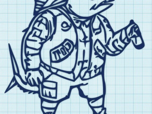 TUNA-FISH-MAN - WALL ART