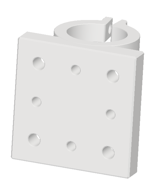 1,5" Post Mounting Plate / 1,5" Klemmblock by OpenLaboratory