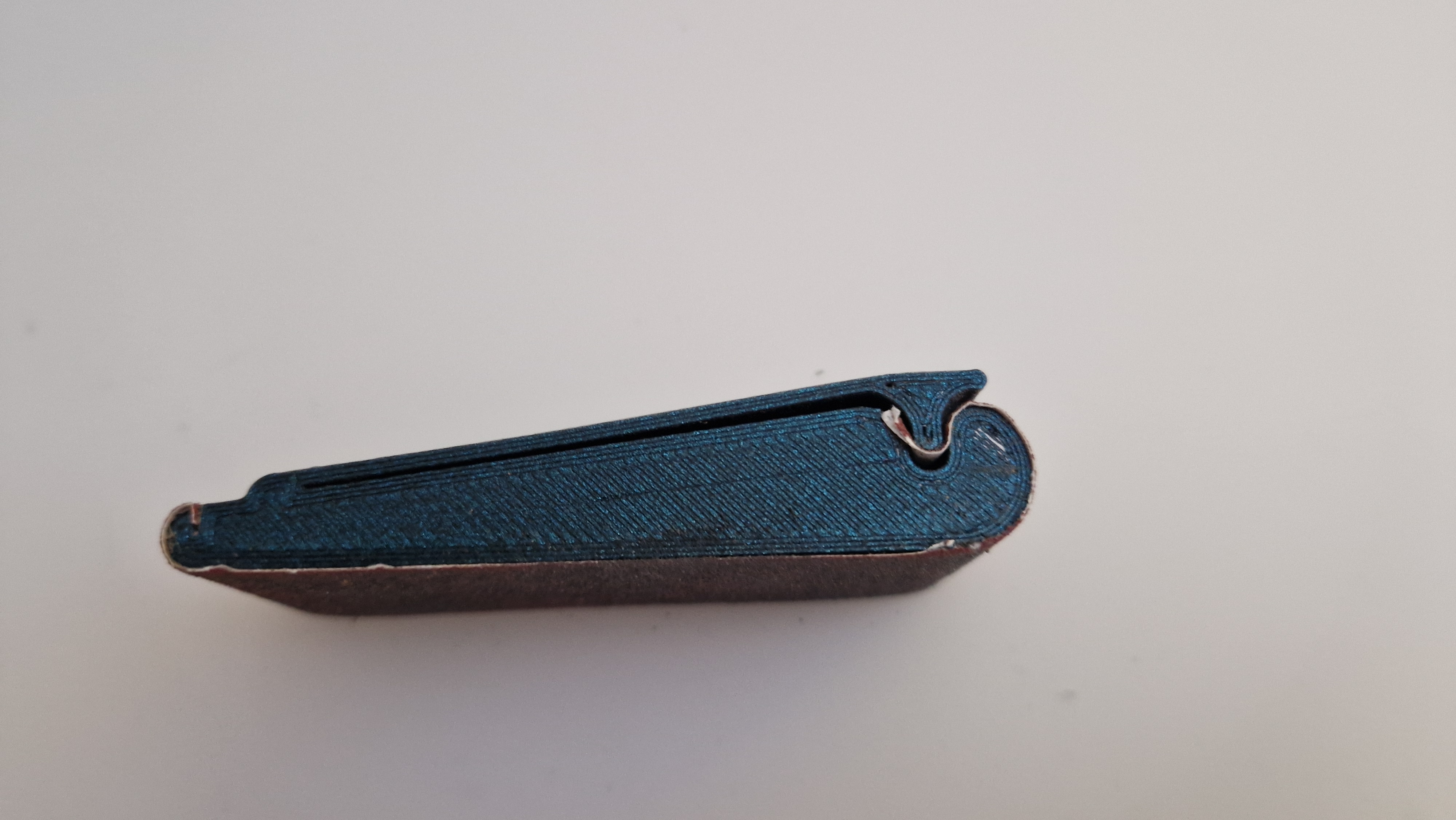 Easy to print, one part Sandingblock, no screws
