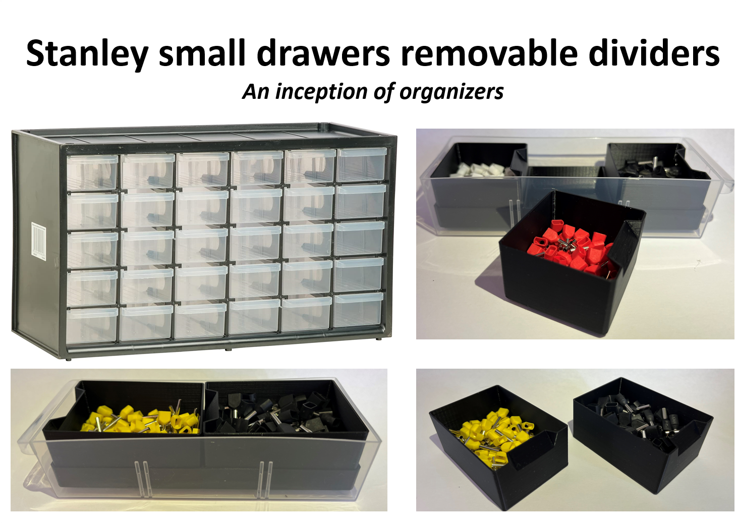 Stanley small drawers removable dividers