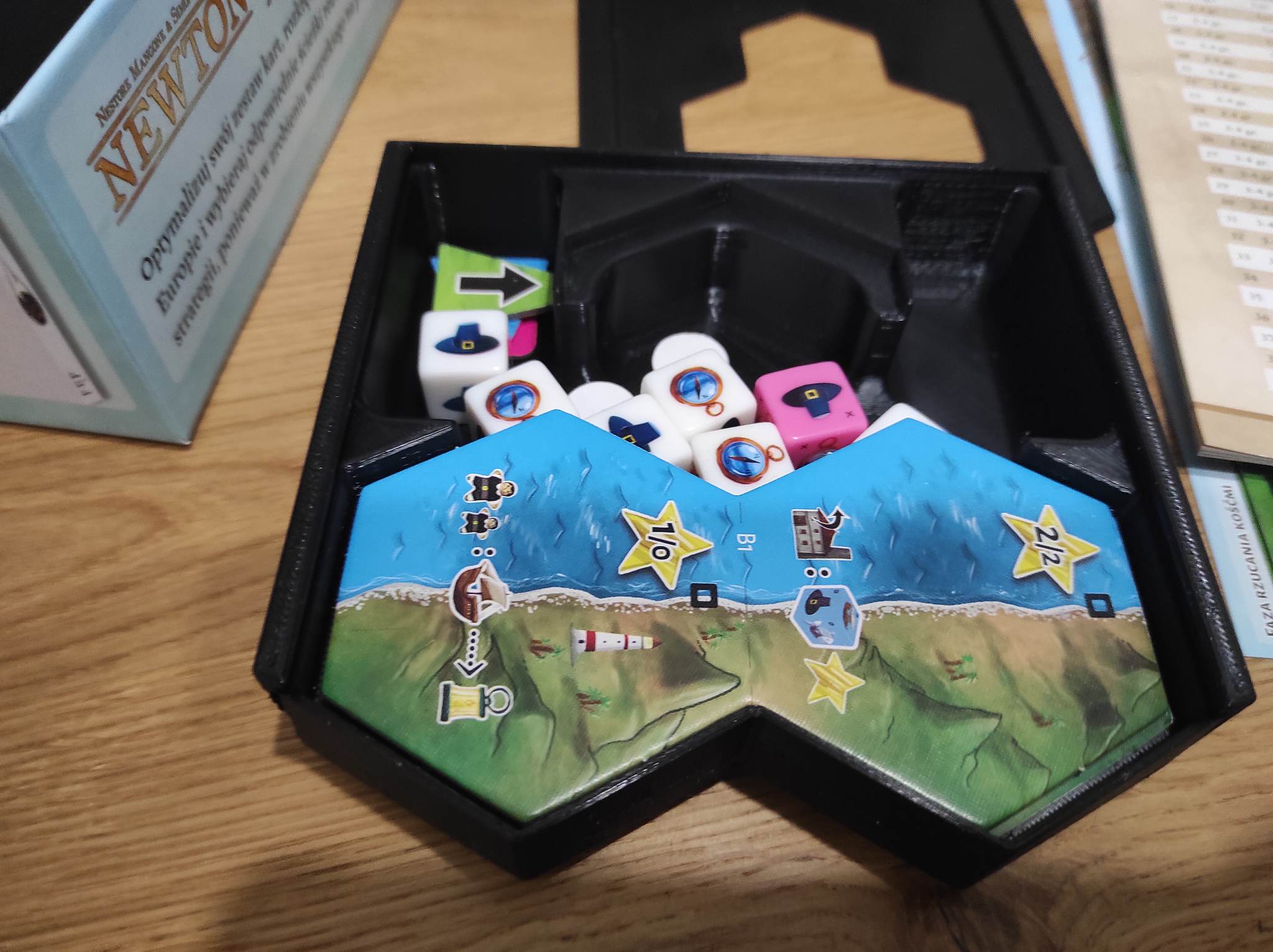 Dice Settlers Board Game Insert / Organizer by Sortirus Download free