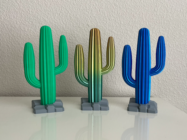 Saguaro Cactus with Rocky Base by LlamaBot | Download free STL model ...