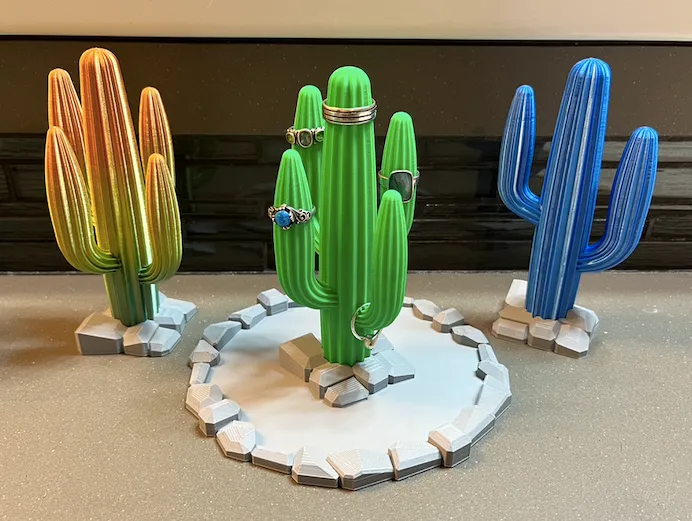 Saguaro Cactus with Rocky Base by LlamaBot | Download free STL model |  Printables.com