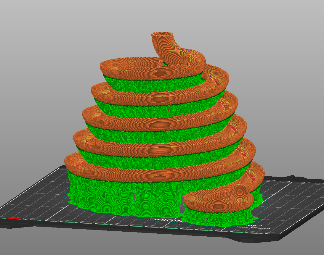 Marble Tower with Permanent Organic Supports
