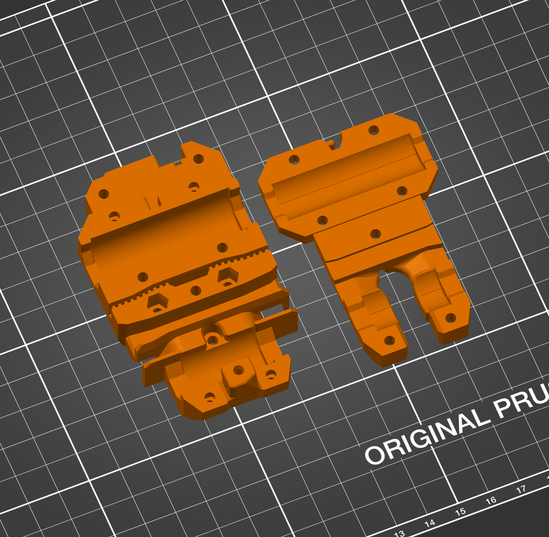 Bear Extruder LM8LUU X-axis carriage