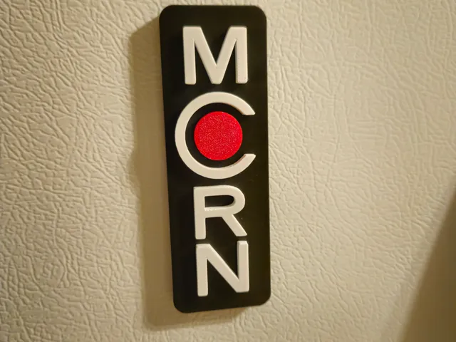 MCRN logo fridge magnet