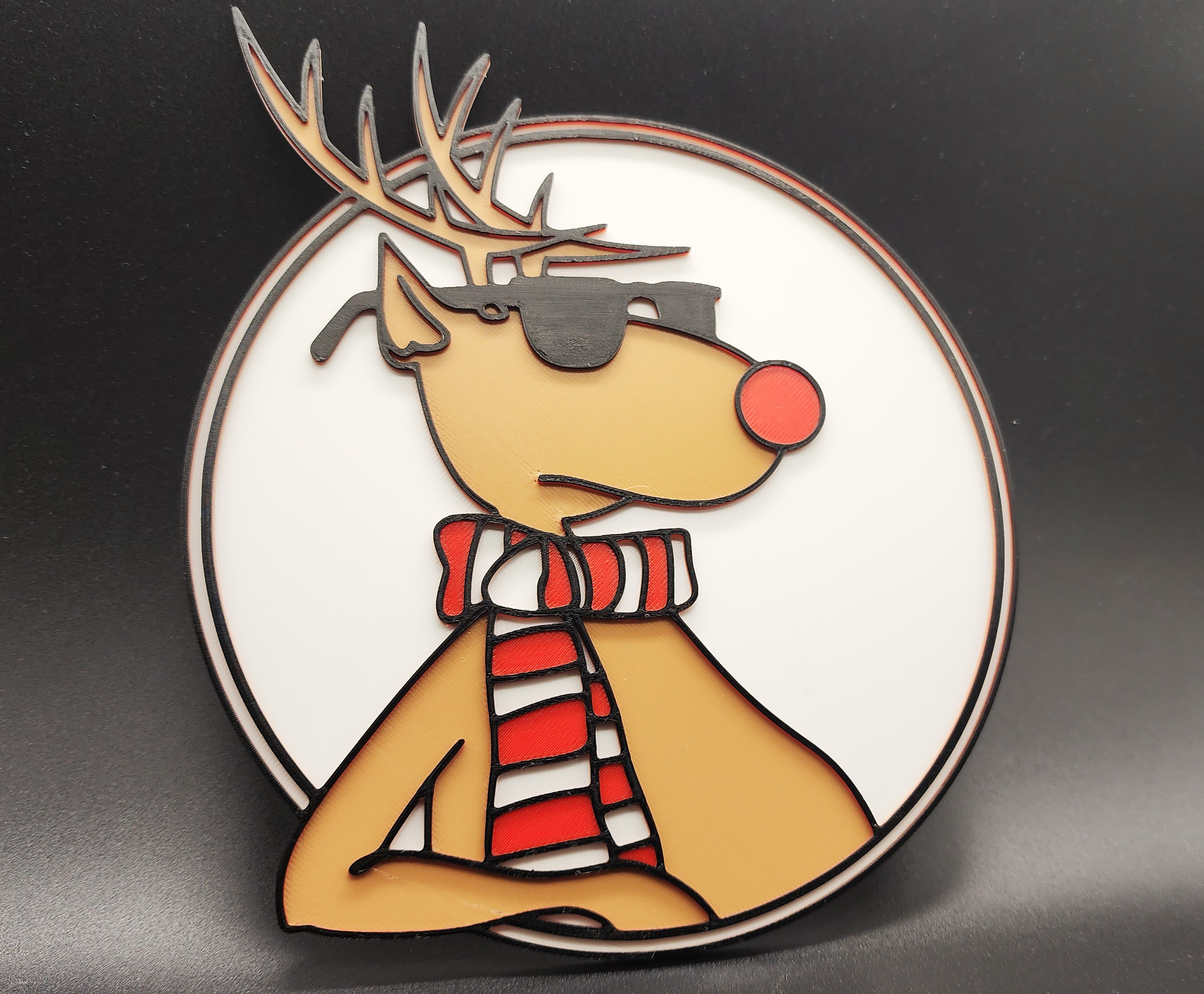 Cool Rudolph 4 Colors by Triple G Workshop | Download free STL model ...