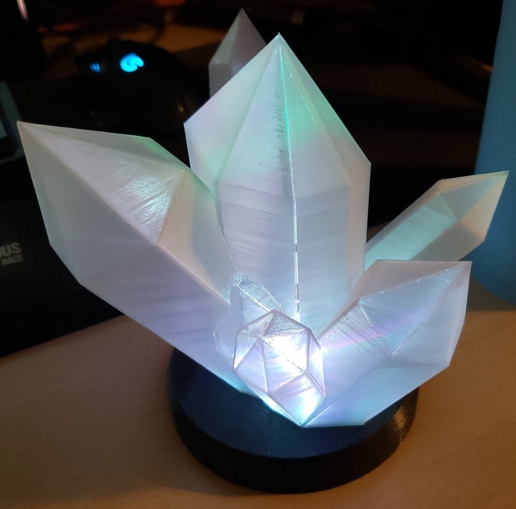 Glowing Crystal Lamp