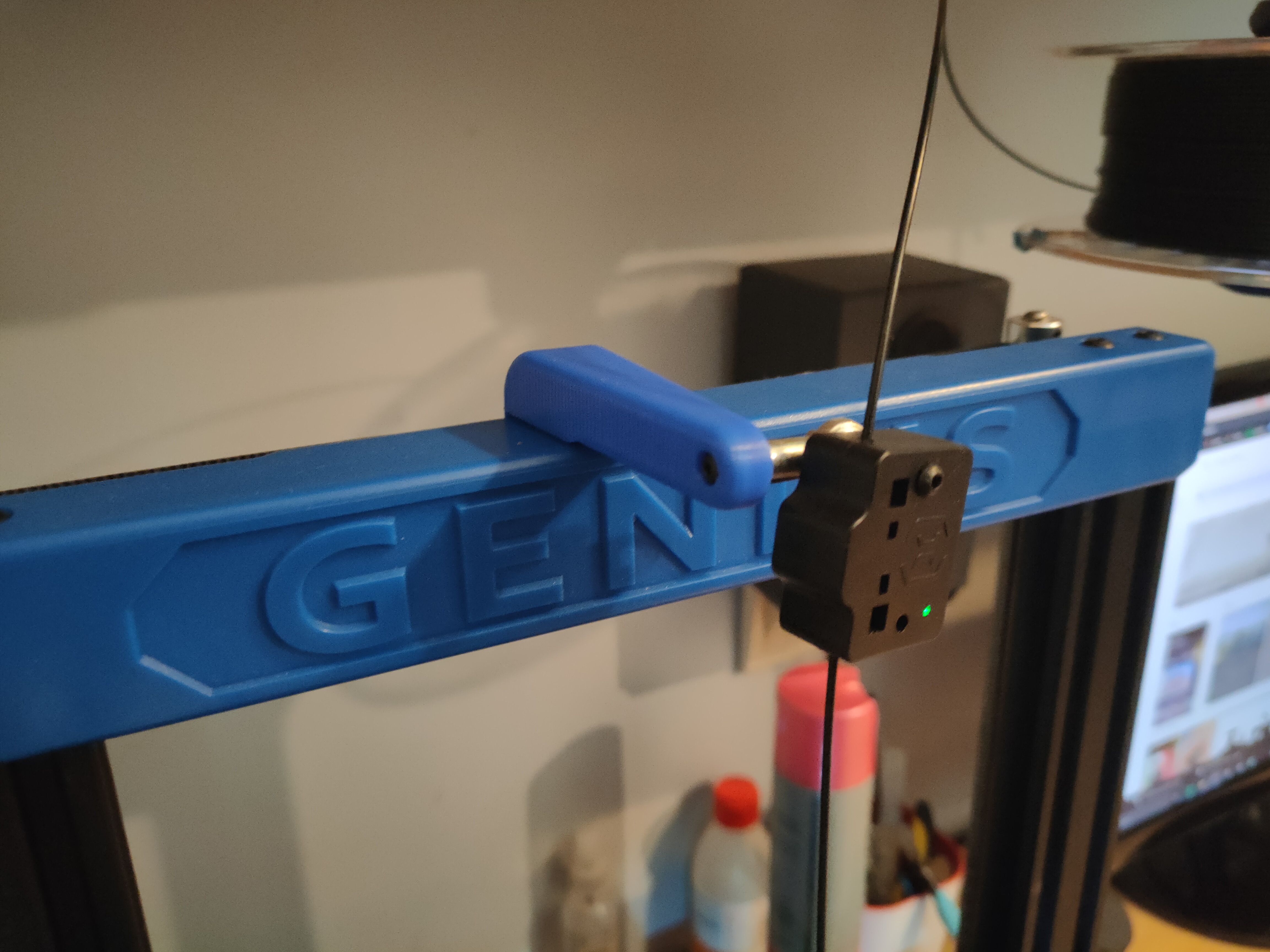 Artillery Genius filament sensor support