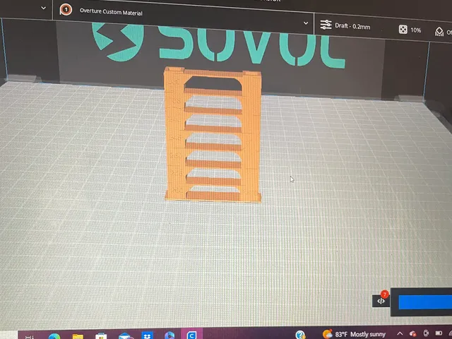 PETG Temp Tower for Cura, complete 260-230deg