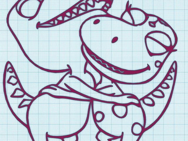 DINO';S HUGGING - WALL ART