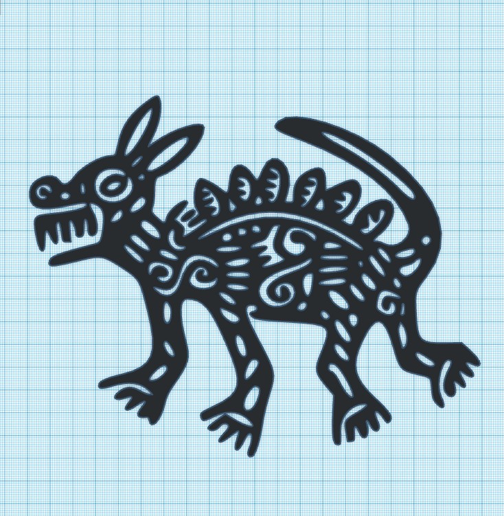 AZTEC - CHUPA MOTIF - WALL ART