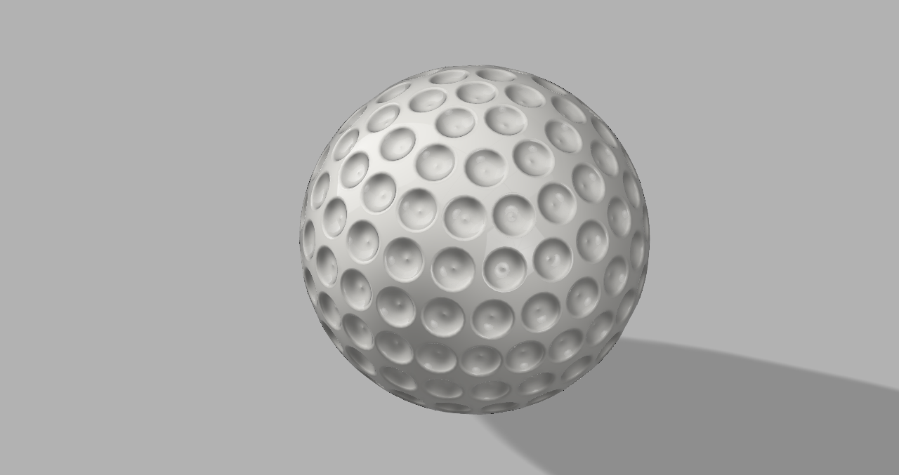 Miniatura 2 do modelo 3D golf ball