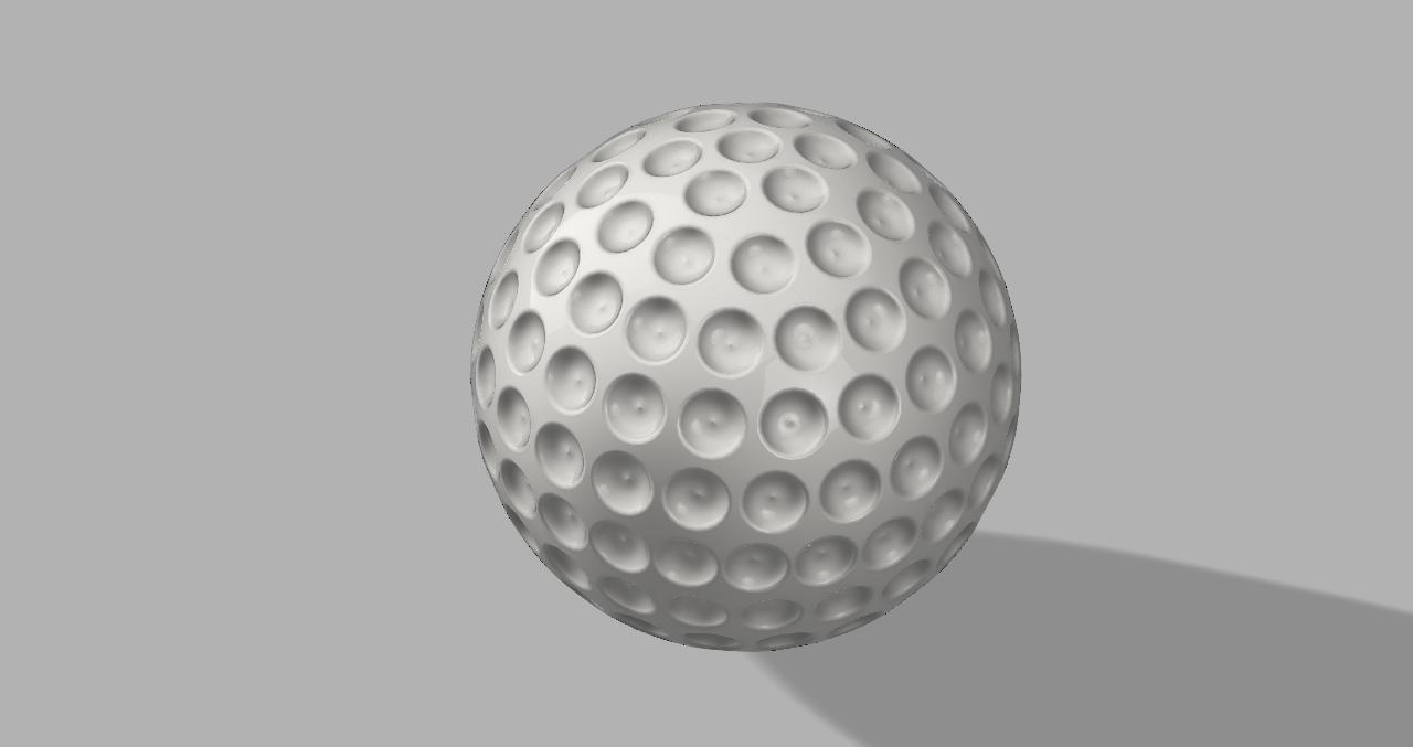 Miniatura 3 do modelo 3D golf ball
