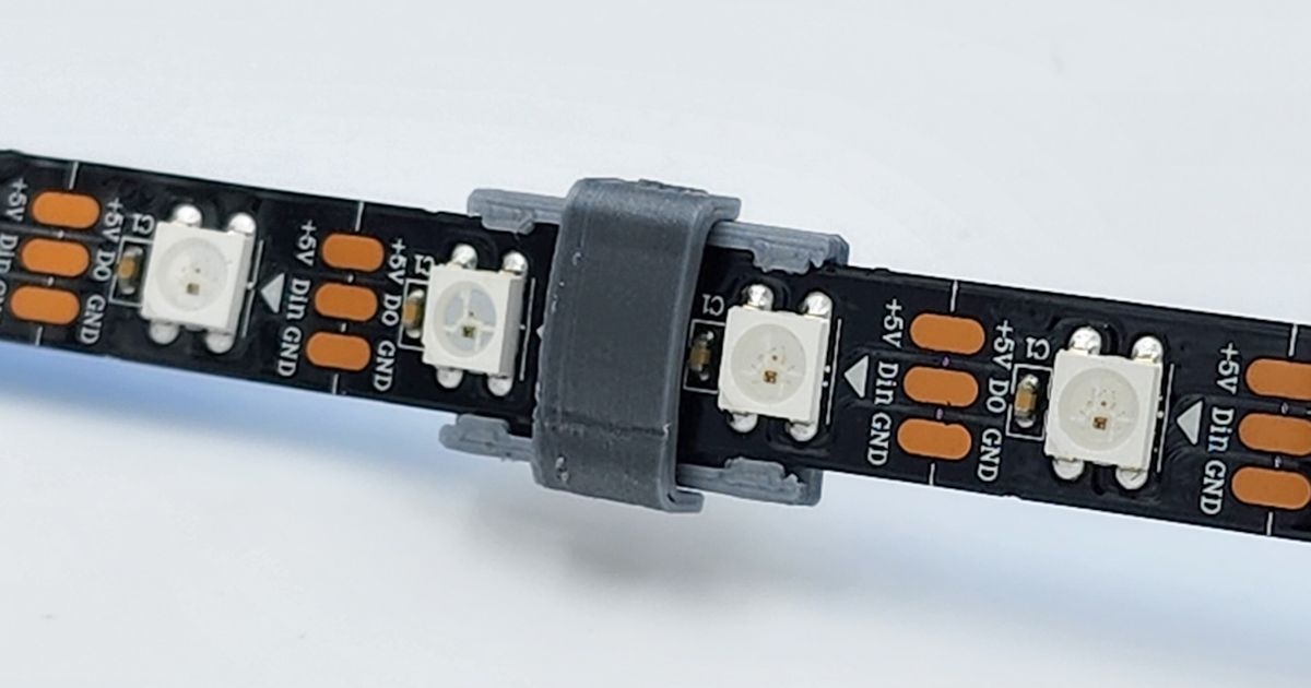 The Ultimate LED Strip Clip by Nick Rooney Download free STL model