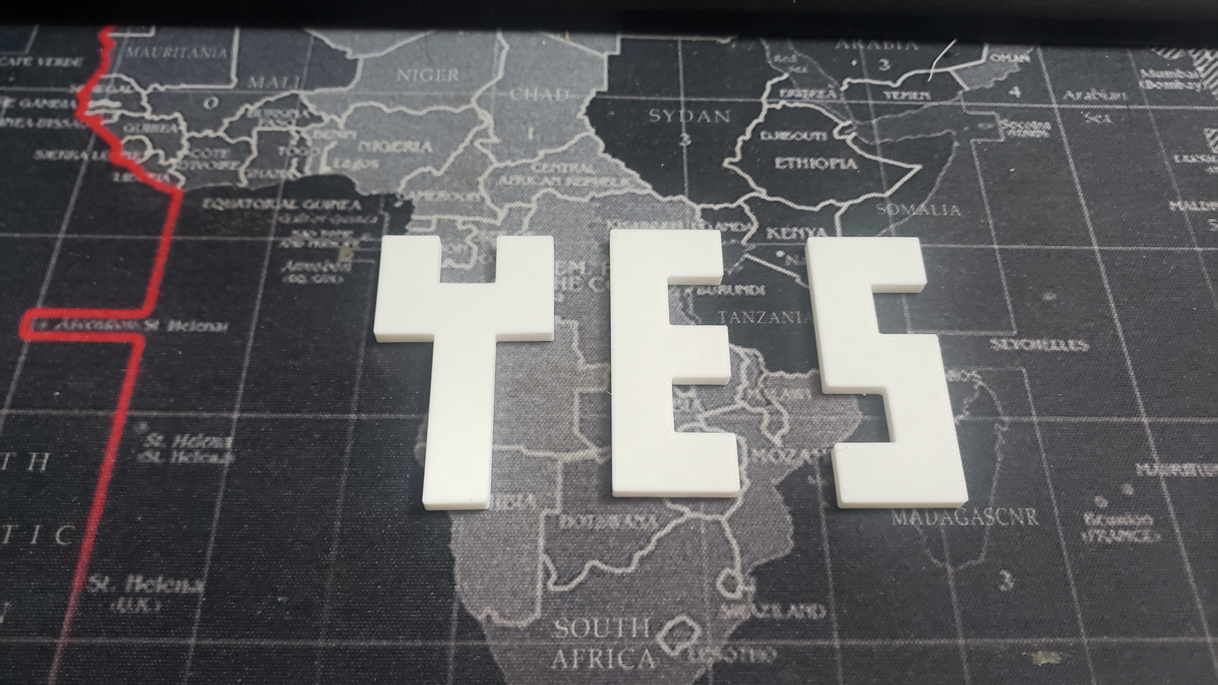YES symmetry puzzle.