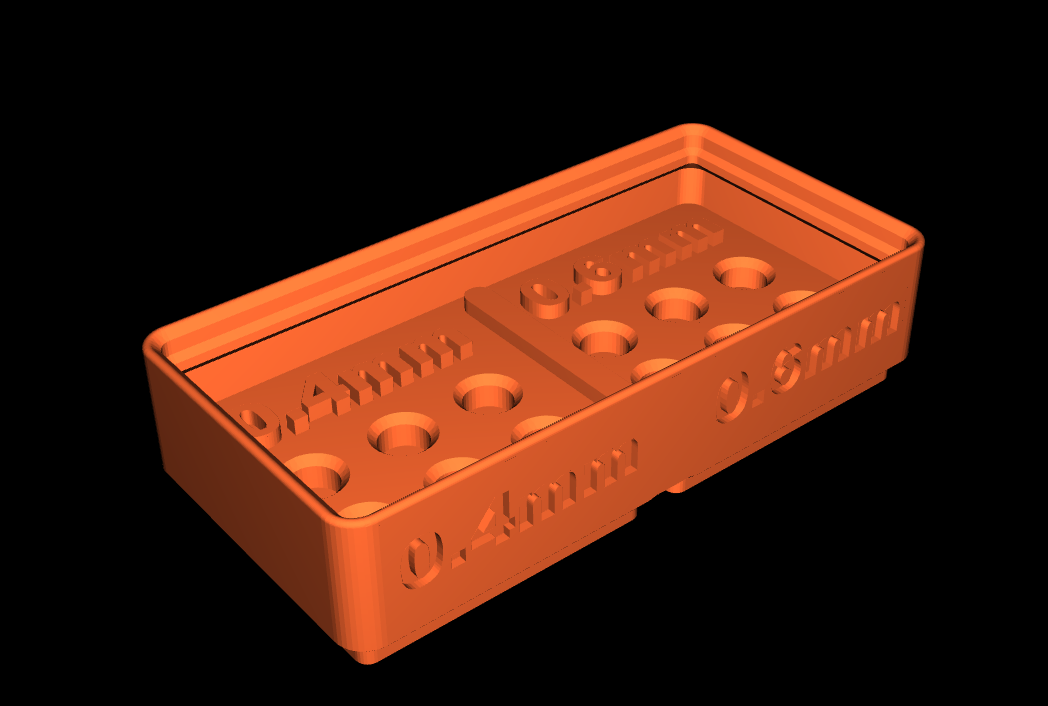 Gridfinity Nozzle Storage | 0.4mm | 0.6mm |