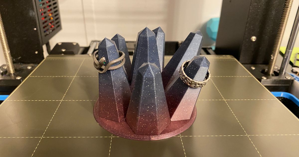 Crystal Ring Holder by CrimsonDawn Download free STL model