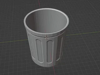 Desktop Trash Can (vase mode) by btadeus