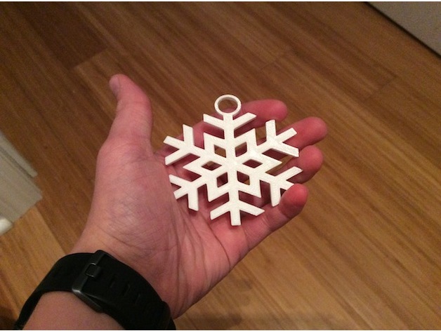Miniatura 2 do modelo 3D Snowflake Ornament
