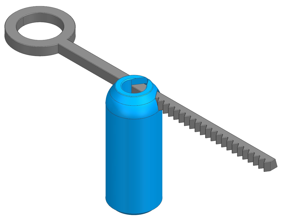 Modified key and handle