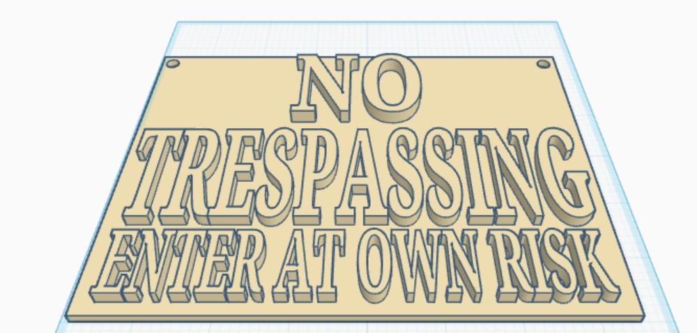 no TRESPASSING