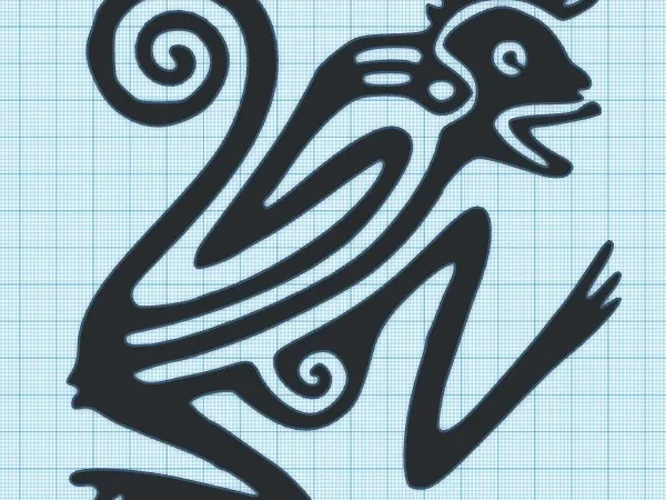 TRIBAL - motif - MONKEY - WALL ART