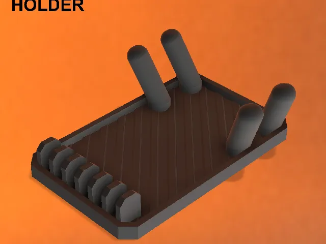 Pot Lid Holder/Utensil Holder