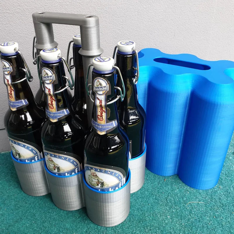 6 Pack Beer Carrier for 0.5 L Bottles Bier Flaschenträger by free STL model | Printables.com