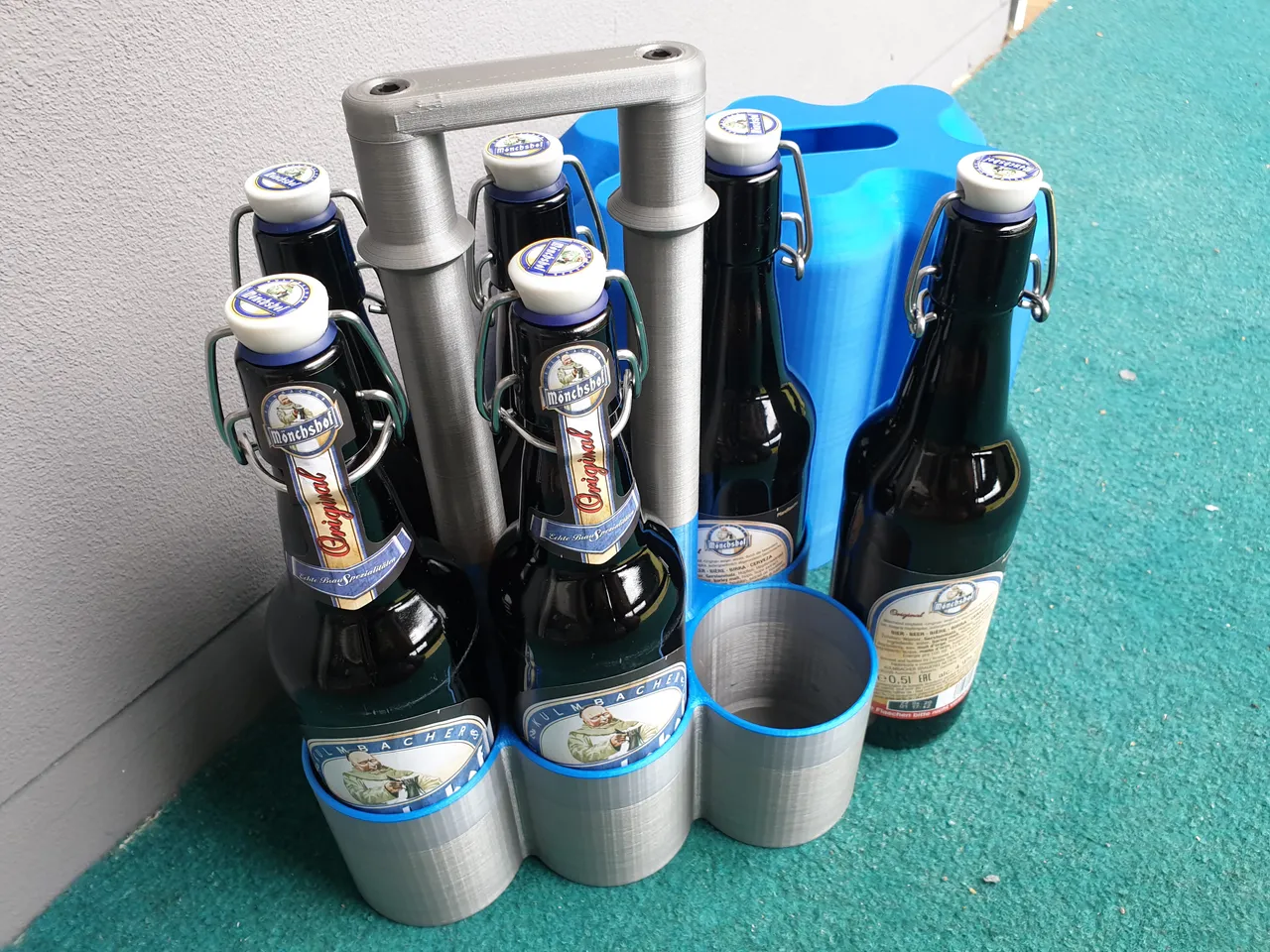 Circular Beer Bottle Carrier by Skewed Perception, Download free STL model